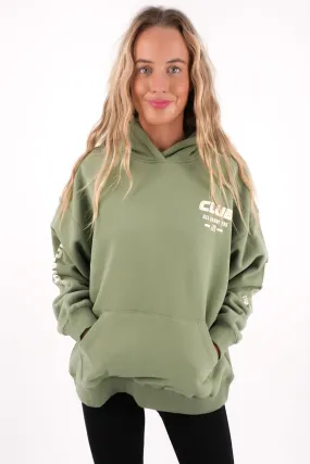 Club Relaxed Hoodie Khaki HybridLayerCompatibility