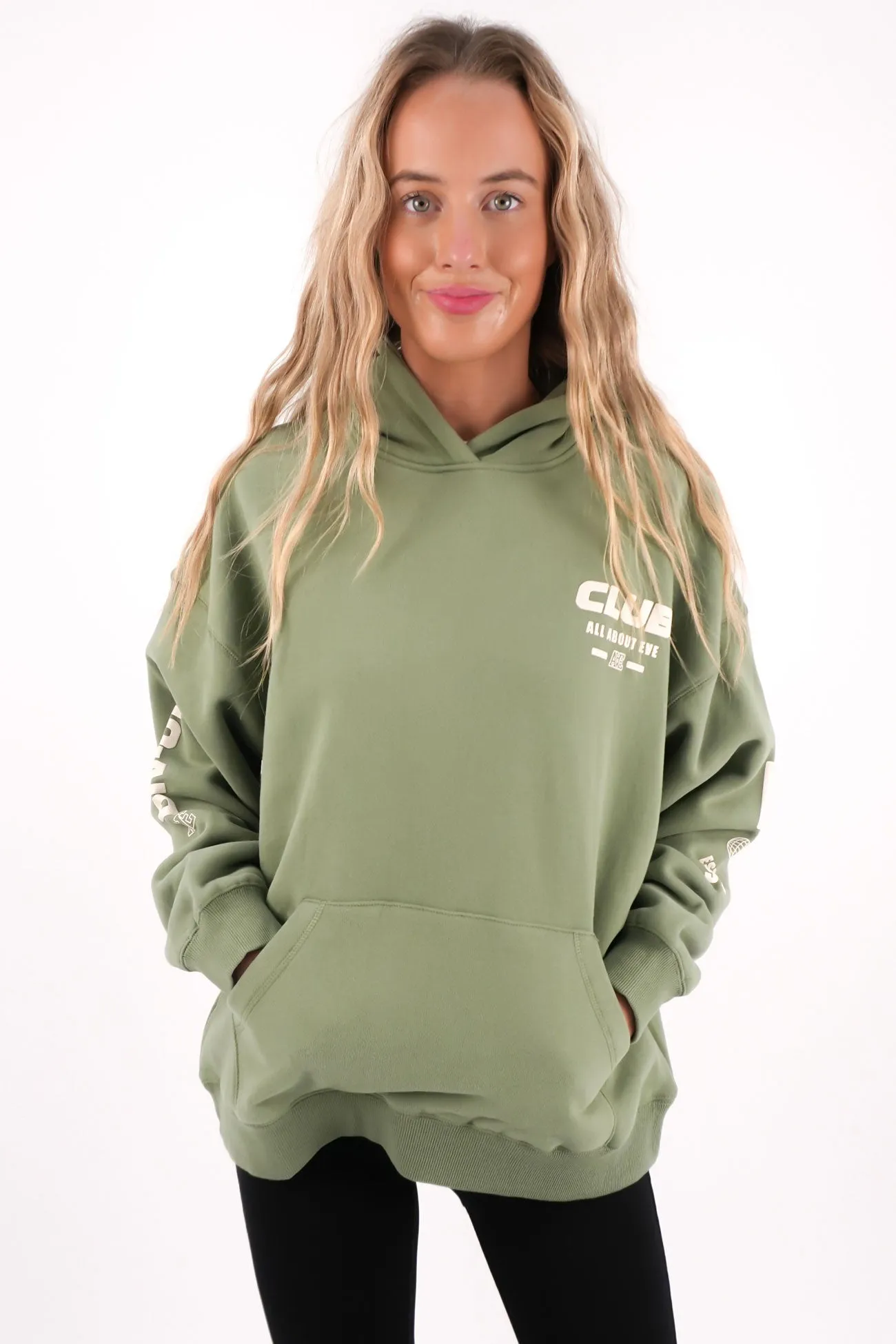 Club Relaxed Hoodie Khaki HybridLayerCompatibility