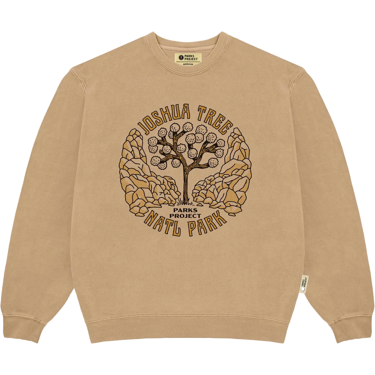 Joshua Tree Symmetry Crew Sweatshirt Tagless Labeling Classic Knit