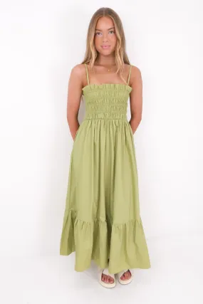 Easy Mood Colette Midi Dress Sage