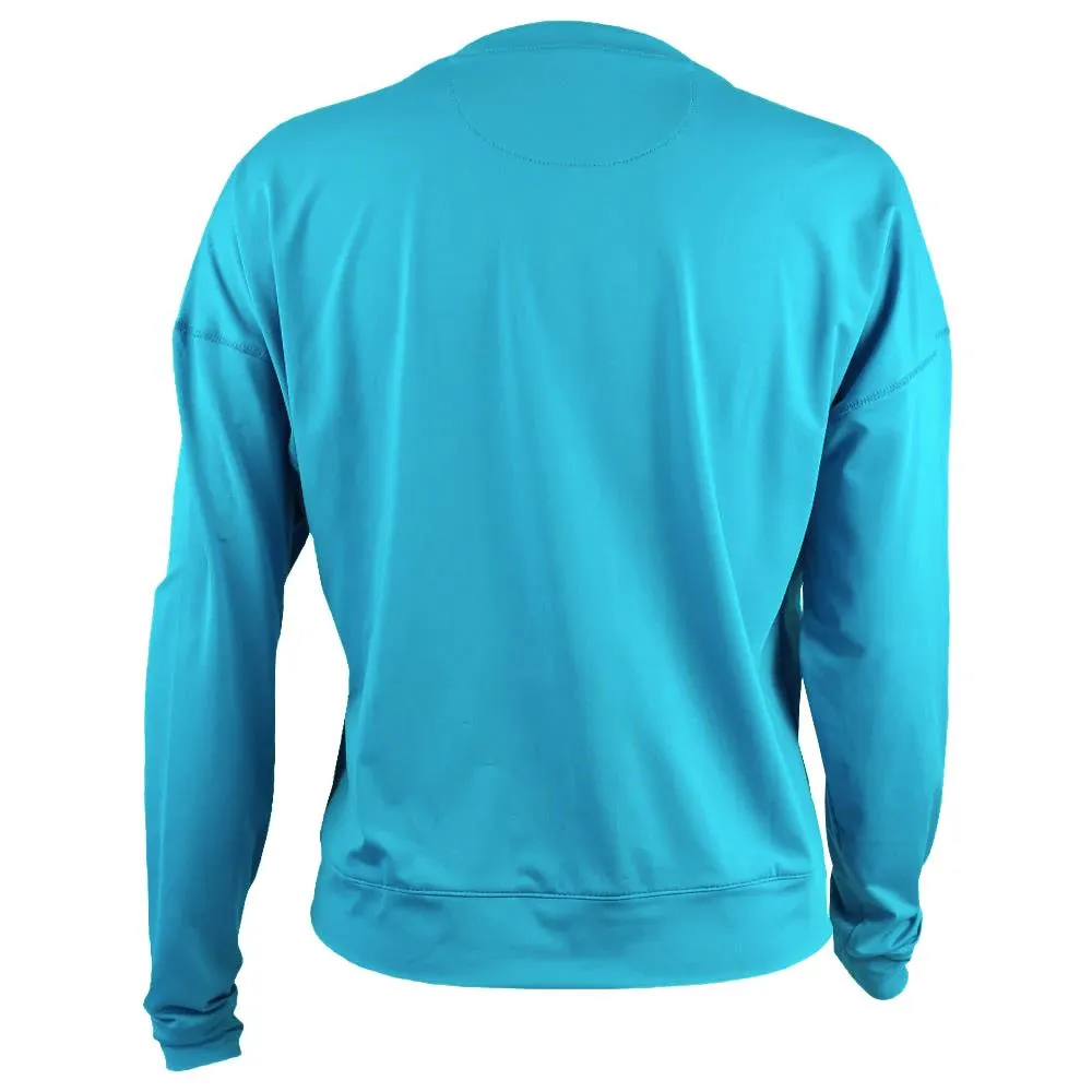 Color - Fastness Lucky in Love Women's Essentials Hype Longsleeve - Parrot Blue Thermal Insulation High-Tensile Strength