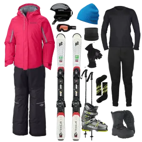 hypoallergenic material Columbia The Works Package w/ Bibs - Girl's Ski