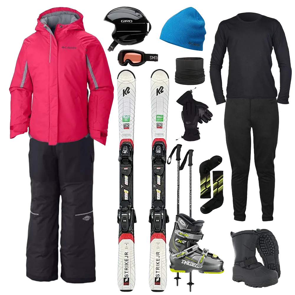 hypoallergenic material Columbia The Works Package w/ Bibs - Girl's Ski