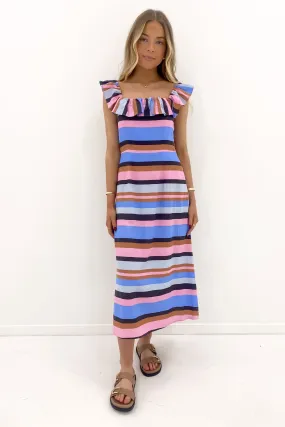 Gazelle Stripe Dress Multi Stripe Daytime Look