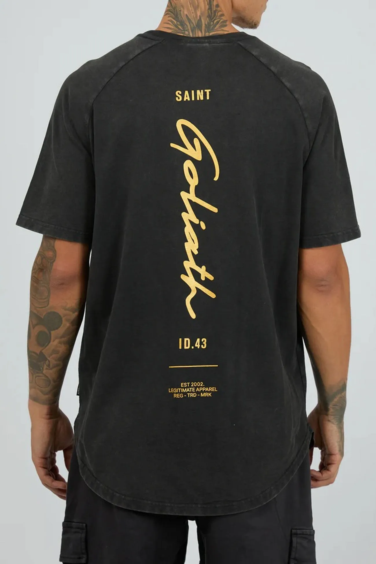 Fit For All Day Chic and Soft Endorsed Tee Washed Black