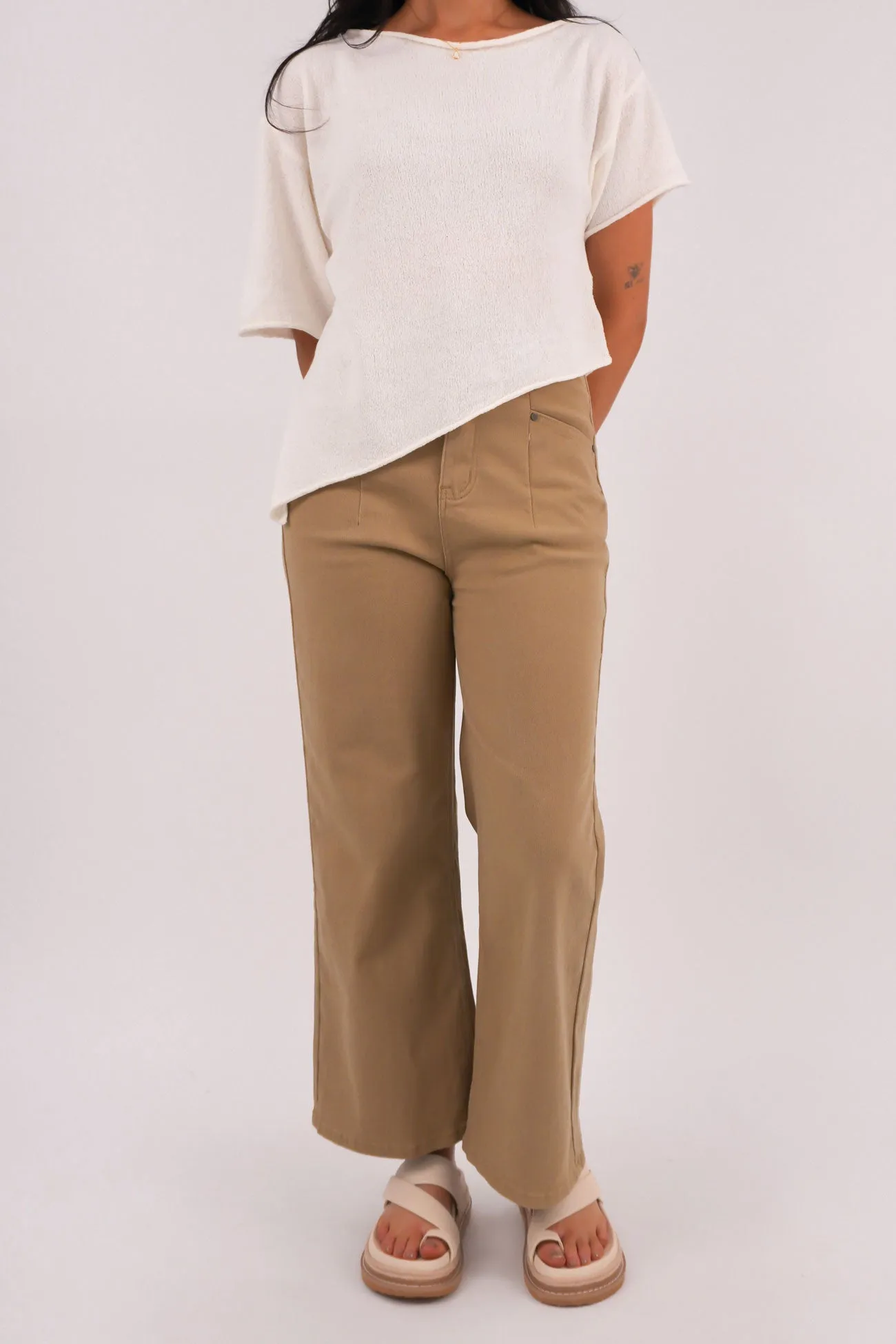 Adjustable Waist Hilary Pant Natural