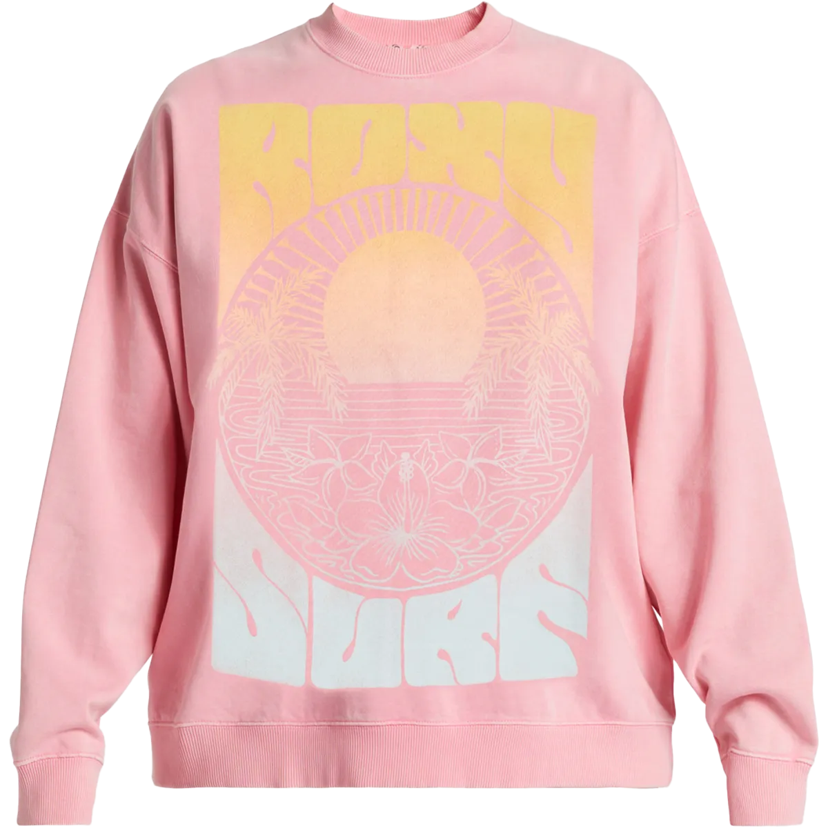 Women's Lineup Oversized Crew Drop Shoulder Cut Snuggle Wear