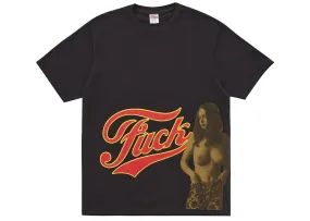Silk Seamless Supreme Hysteric Glamour Fuck Tee Black