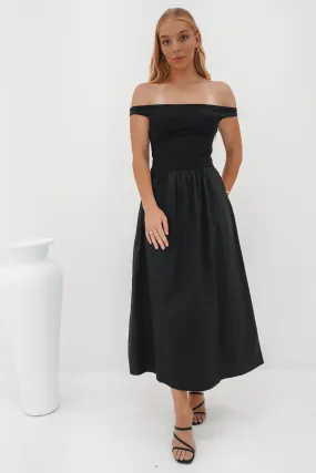 Midi-Length Cleary Midi Dress Black