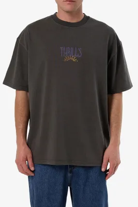 Powerful Security & Success Box Fit Oversize Tee Merch Black Timeless and Chic