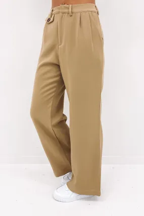 Mayra Pant Camel Stylish Waistband
