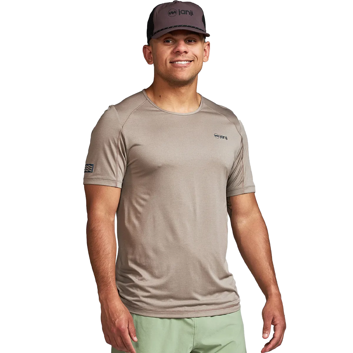 EcoFriendly Dye Flattering Drape Men's Run All Day Tee