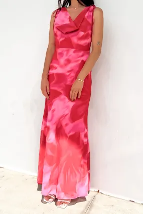 Alisa Maxi Dress Hibiscus Functional-Design