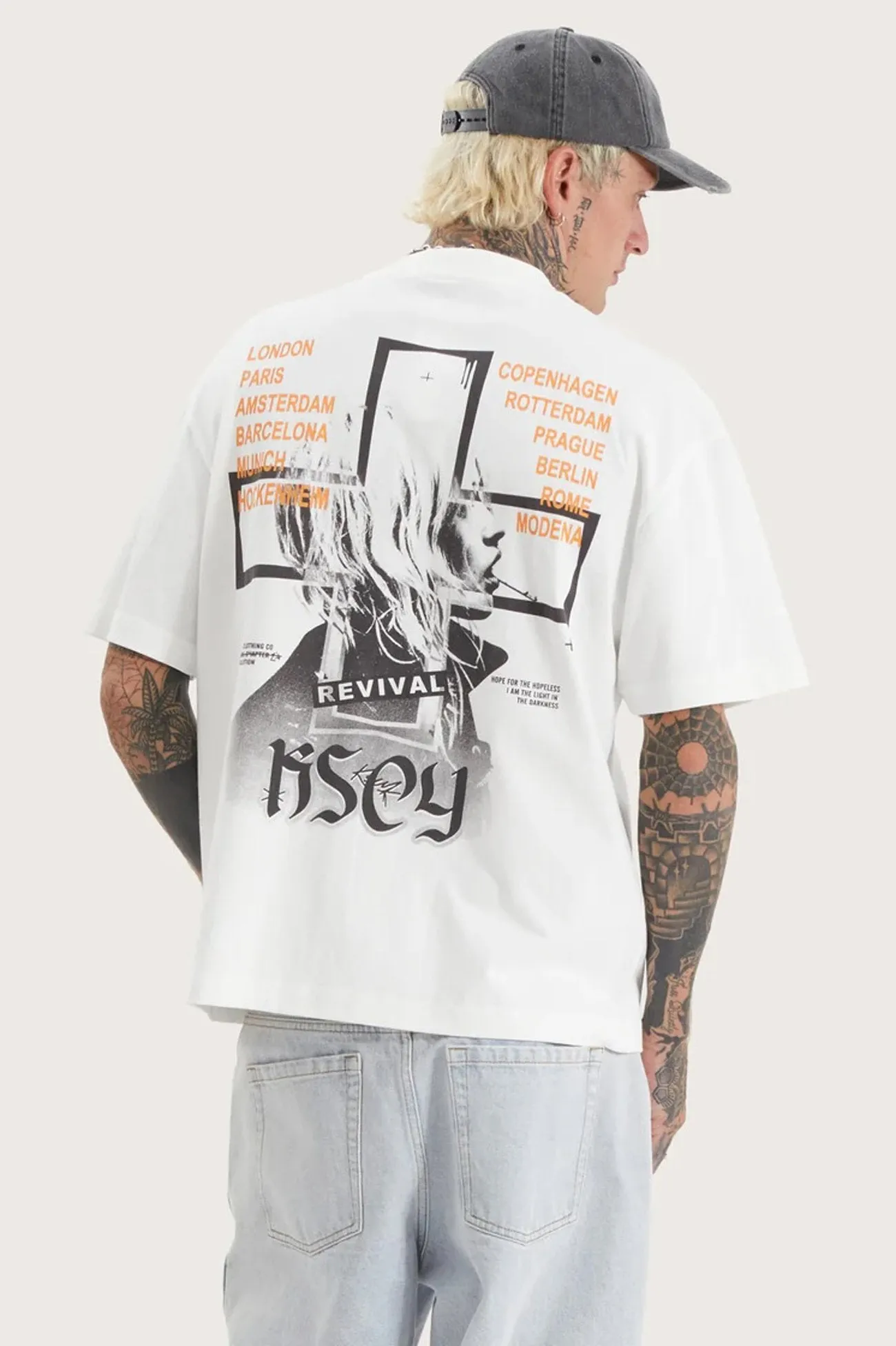 Vage Street Tee Natural White Natural Fiber Blend