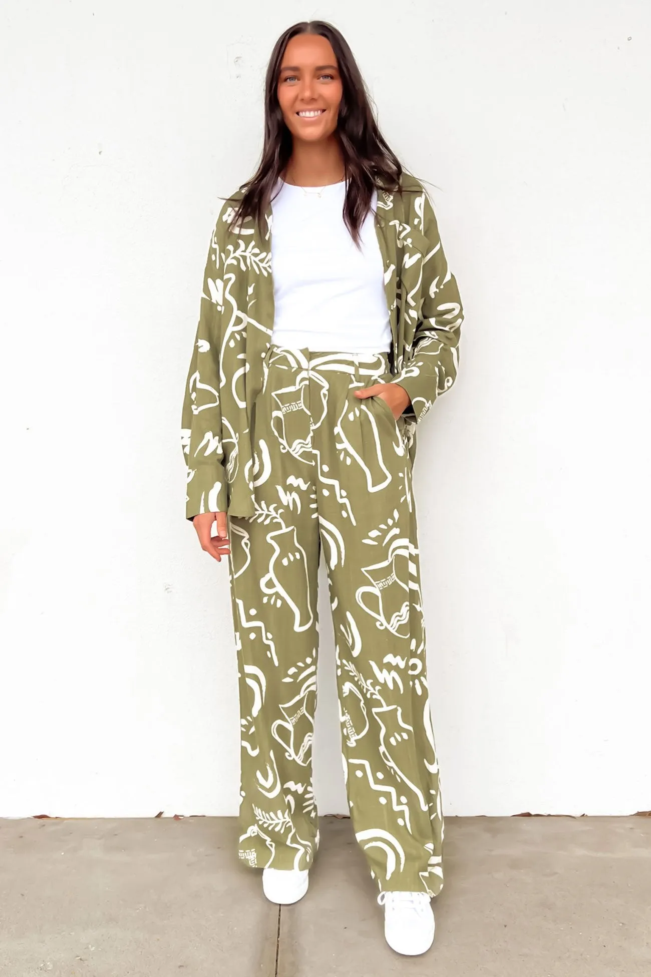 Greta Shirt Bronte Sage Sleepwear