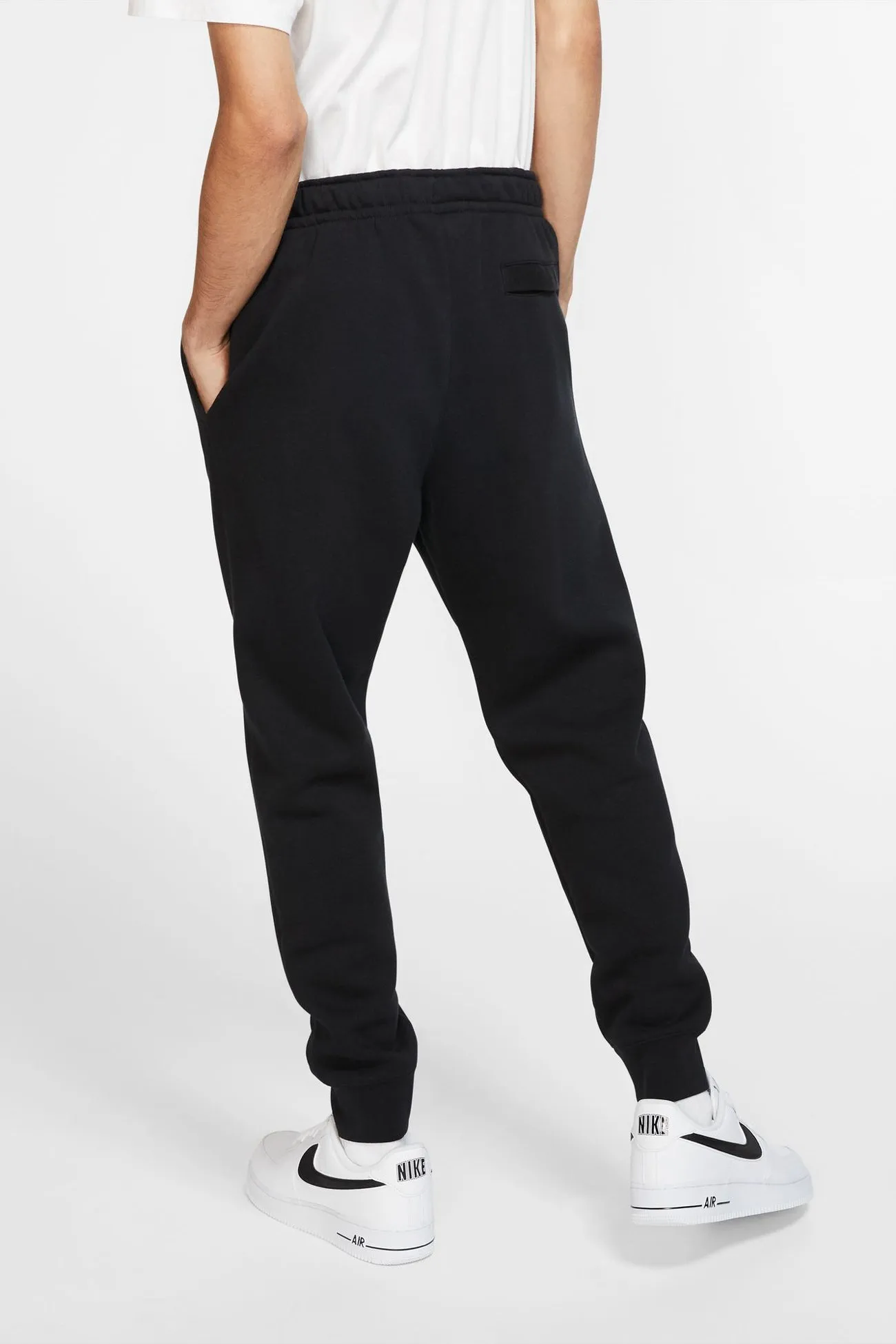 Nike Sportswear Club Fleece Jogger Black Hidden pockets Neutral Tone