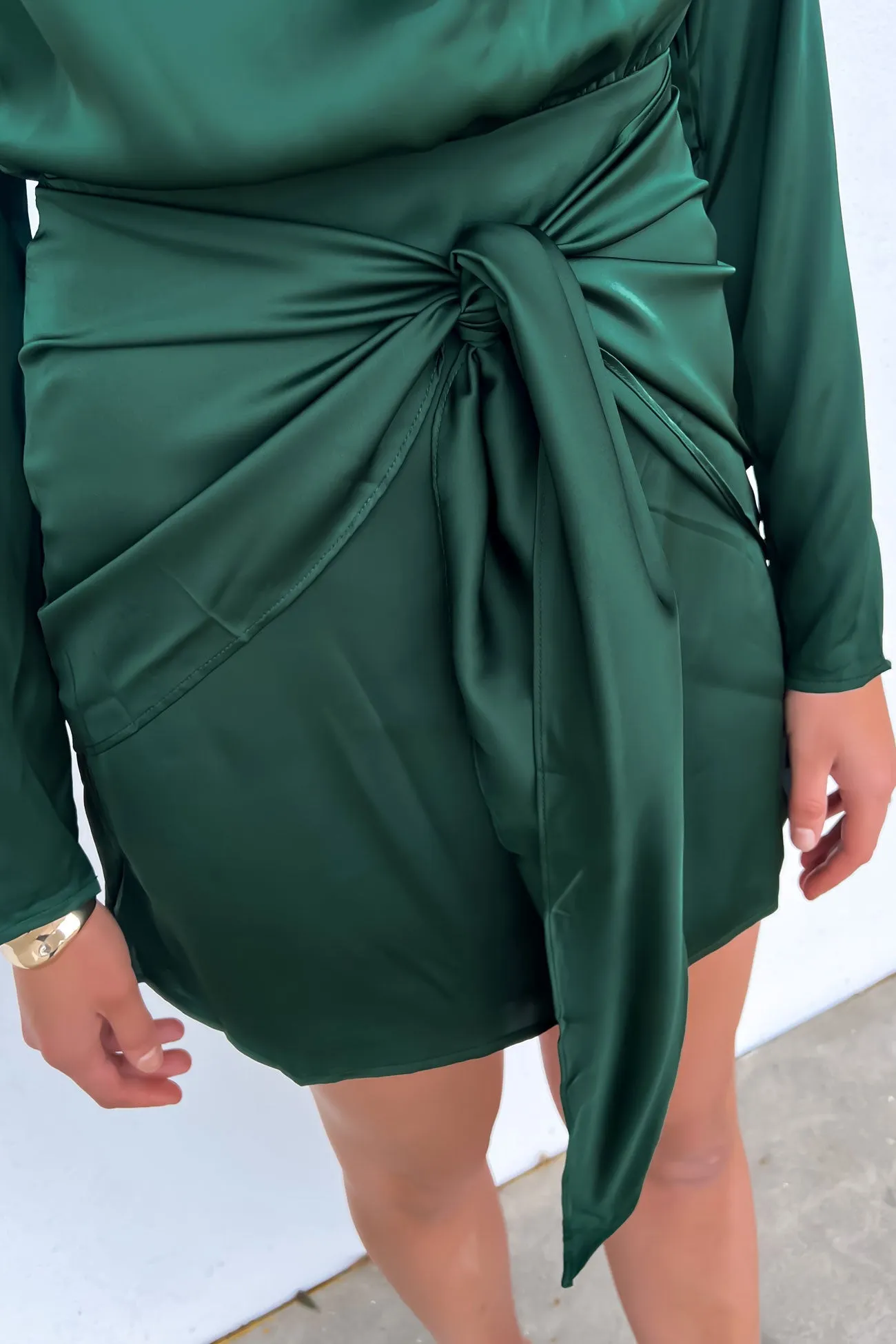Dinah Mini Dress Emerald Bold Design