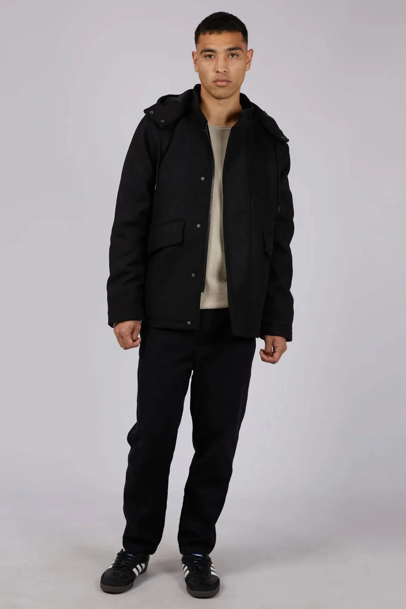 Reflective Trim Durable Chill Piece Chase Jacket Black