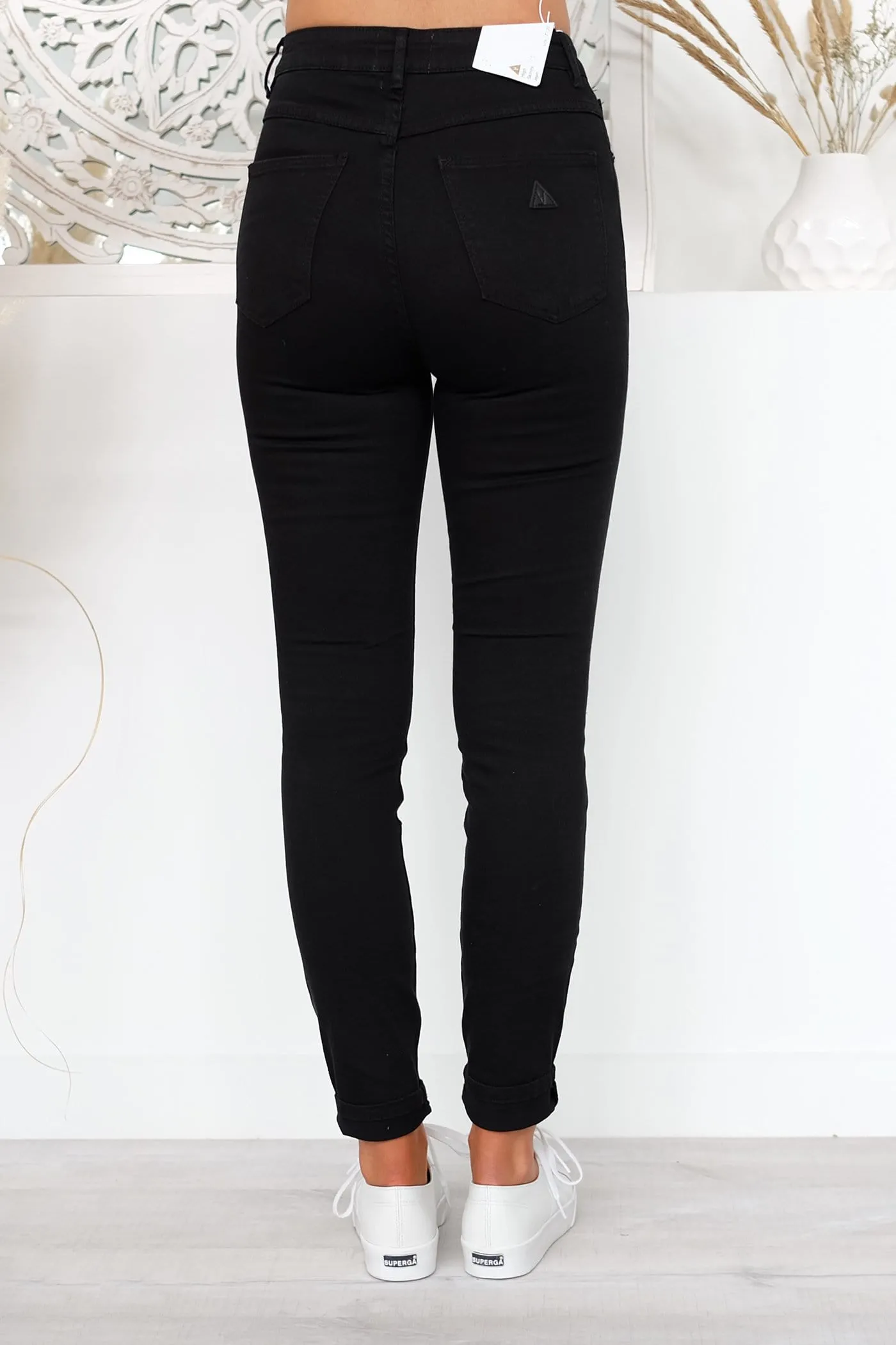 abrasion resistant coating A High Skinny Ankle Basher Jean Black Magic