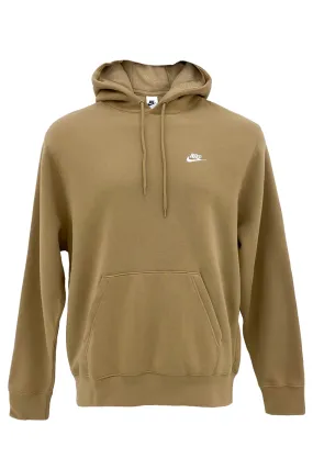 Sealed Seams HighNeckDesign Nike Club BB Pullover Fleece Hoodie Parachute Beige