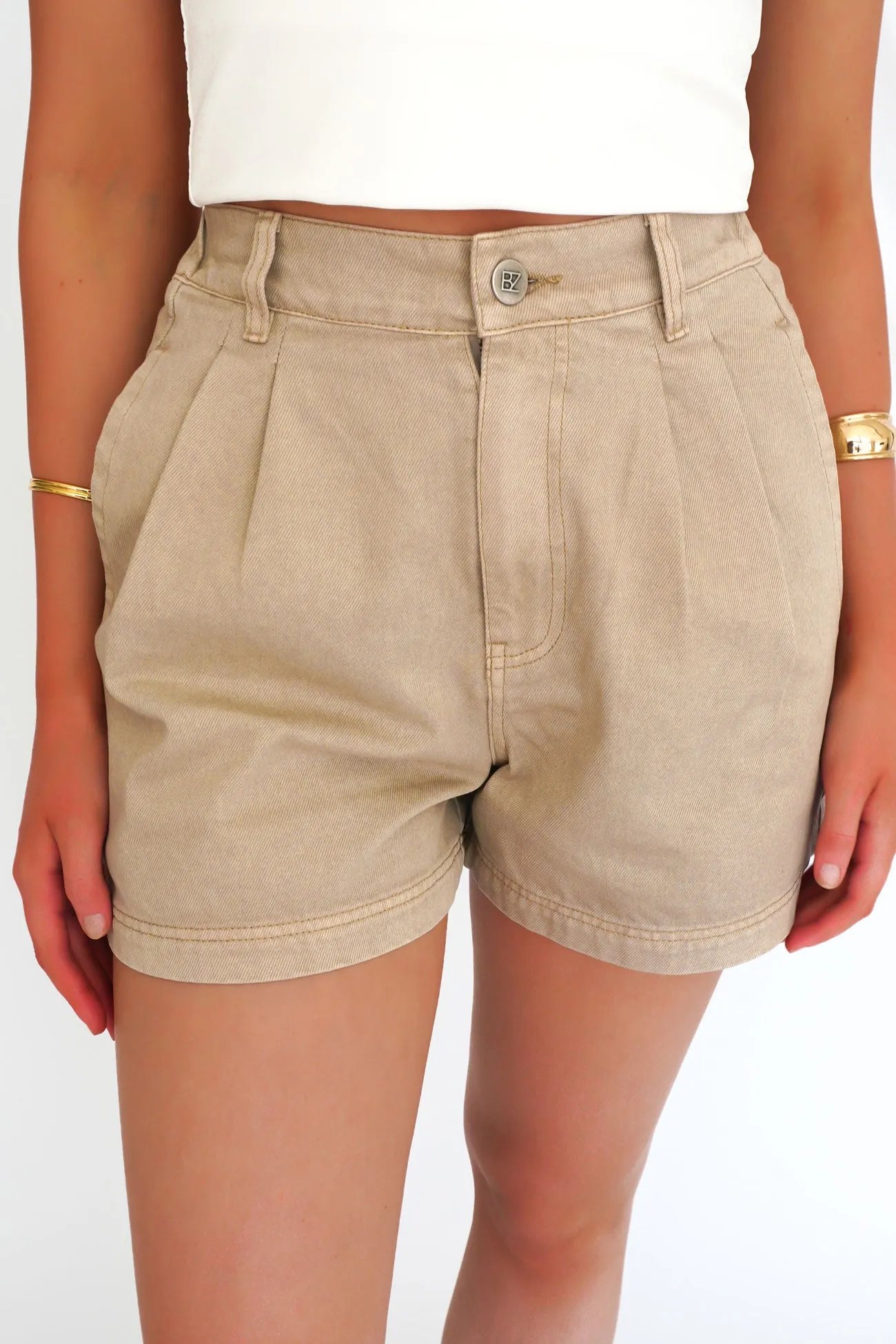 hang dry Tatum Denim Short Beige