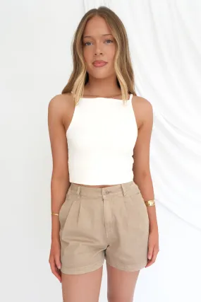 Summer Fashion Tatum Denim Short Beige