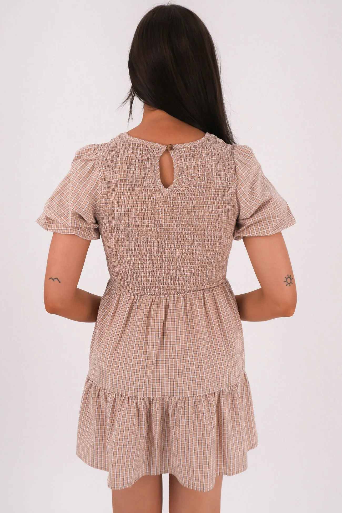 Lenox Mini Dress Check Glam Touch Refined touch