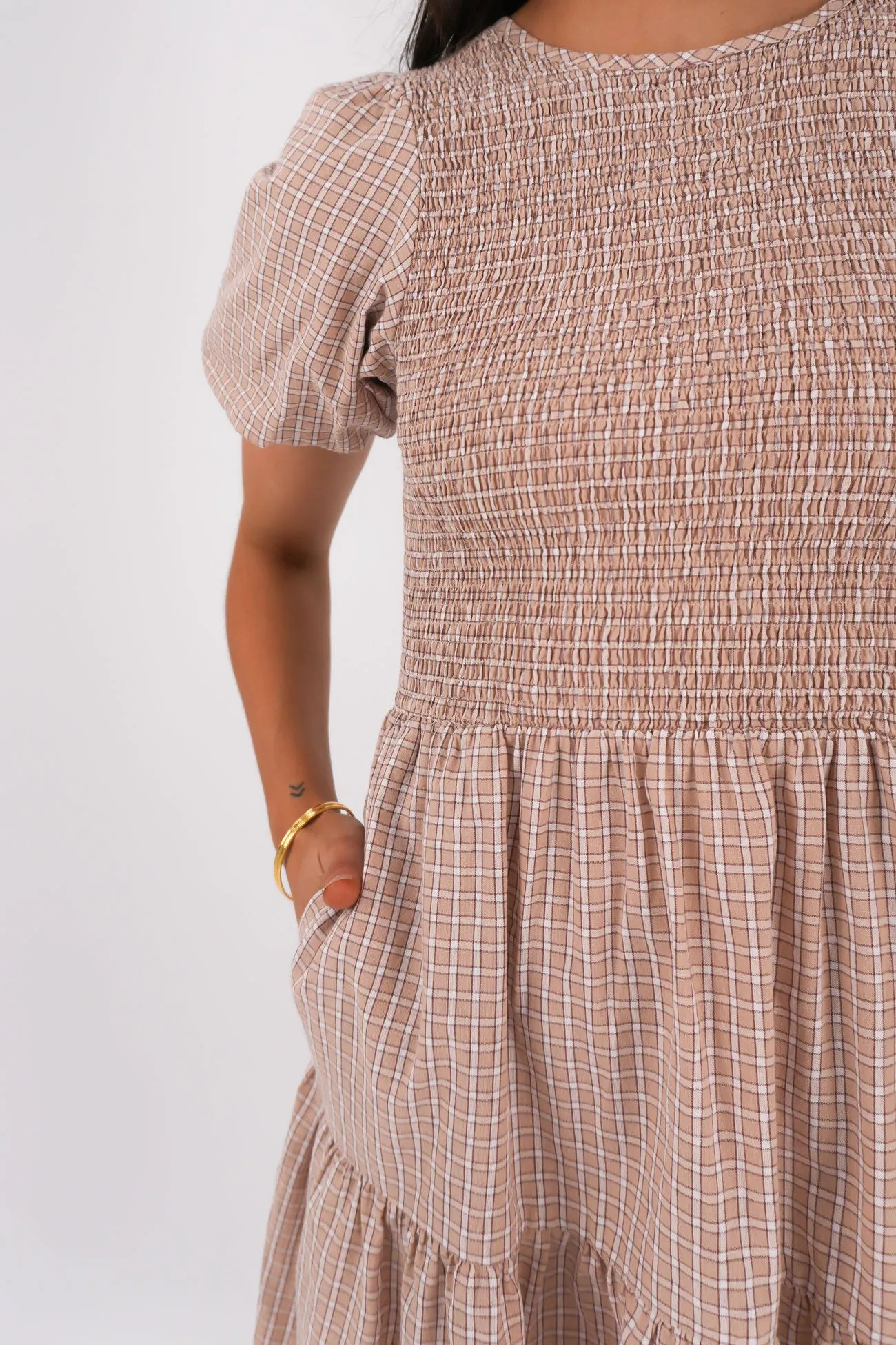 Lenox Mini Dress Check Comfort and style Modern Layering