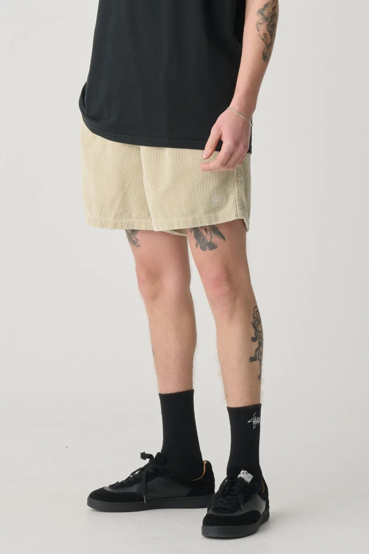hypoallergenic material elastic waistband Cord Coast Boxer Washed Sand