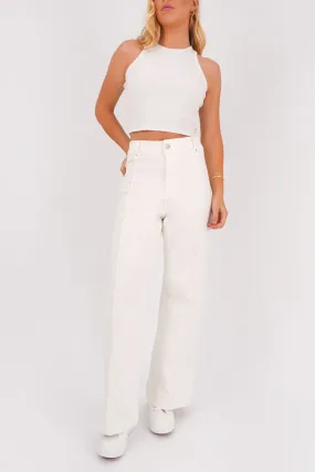Lara Jean White Layered Basics Minimalist Style Festival Outfit Loose