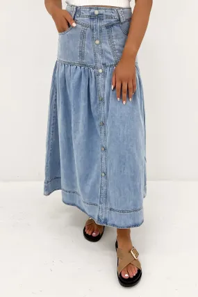 Smart Design Design innovation Corinne Midi Skirt Light Blue