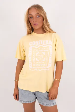 Perfect for Vacation Costiera Relaxed Tee Yellow