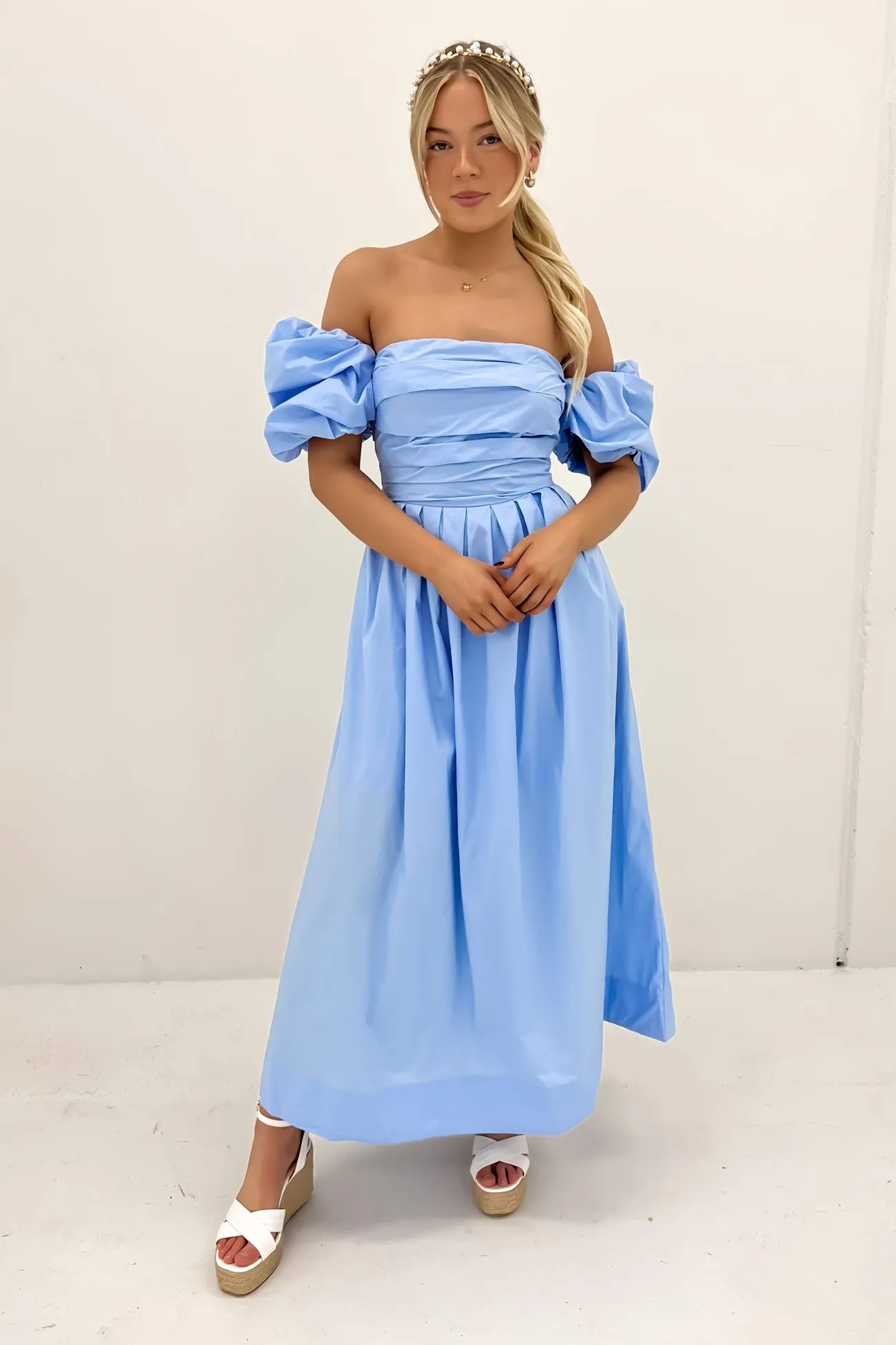 Dempsey Midi Dress Blue Cool Season