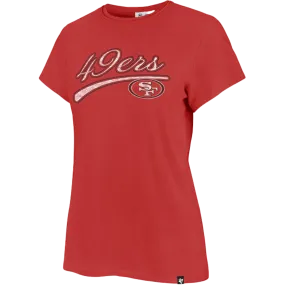 Women's 49ers Believer Frankie Tee Durable Stitching AdvancedMoistureManagement