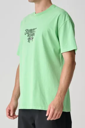 Dot Shop Short Sleeve Tee Pigment Green Street Fashion