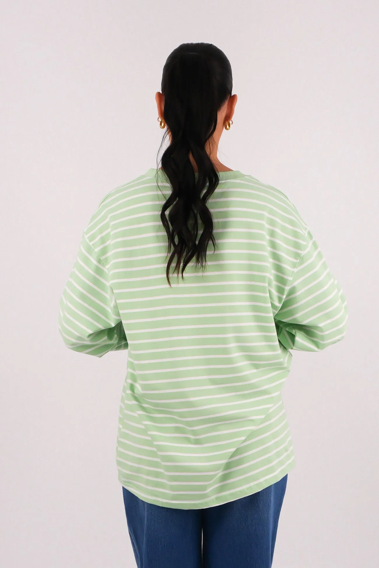 Glossy Maddie Long Sleeve Tee Mint