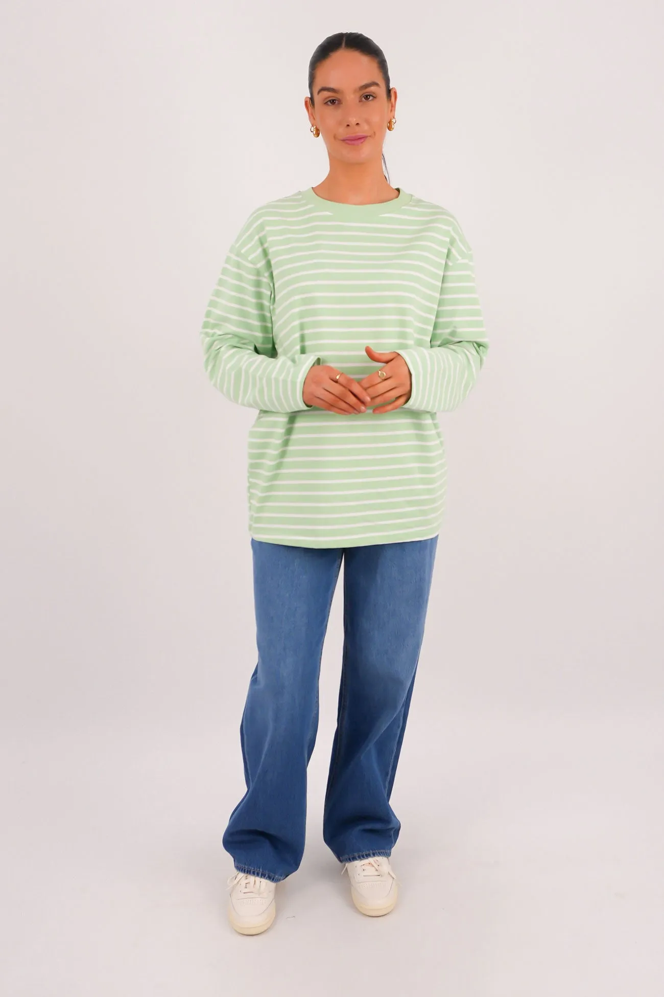 Maddie Long Sleeve Tee Mint Summer - wear