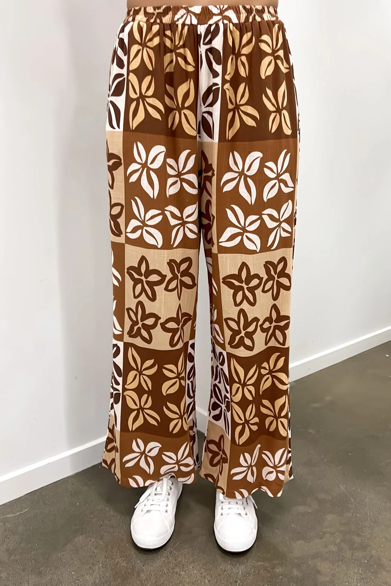 Clara Pant Brown Milan No Fuss ripstop fabric