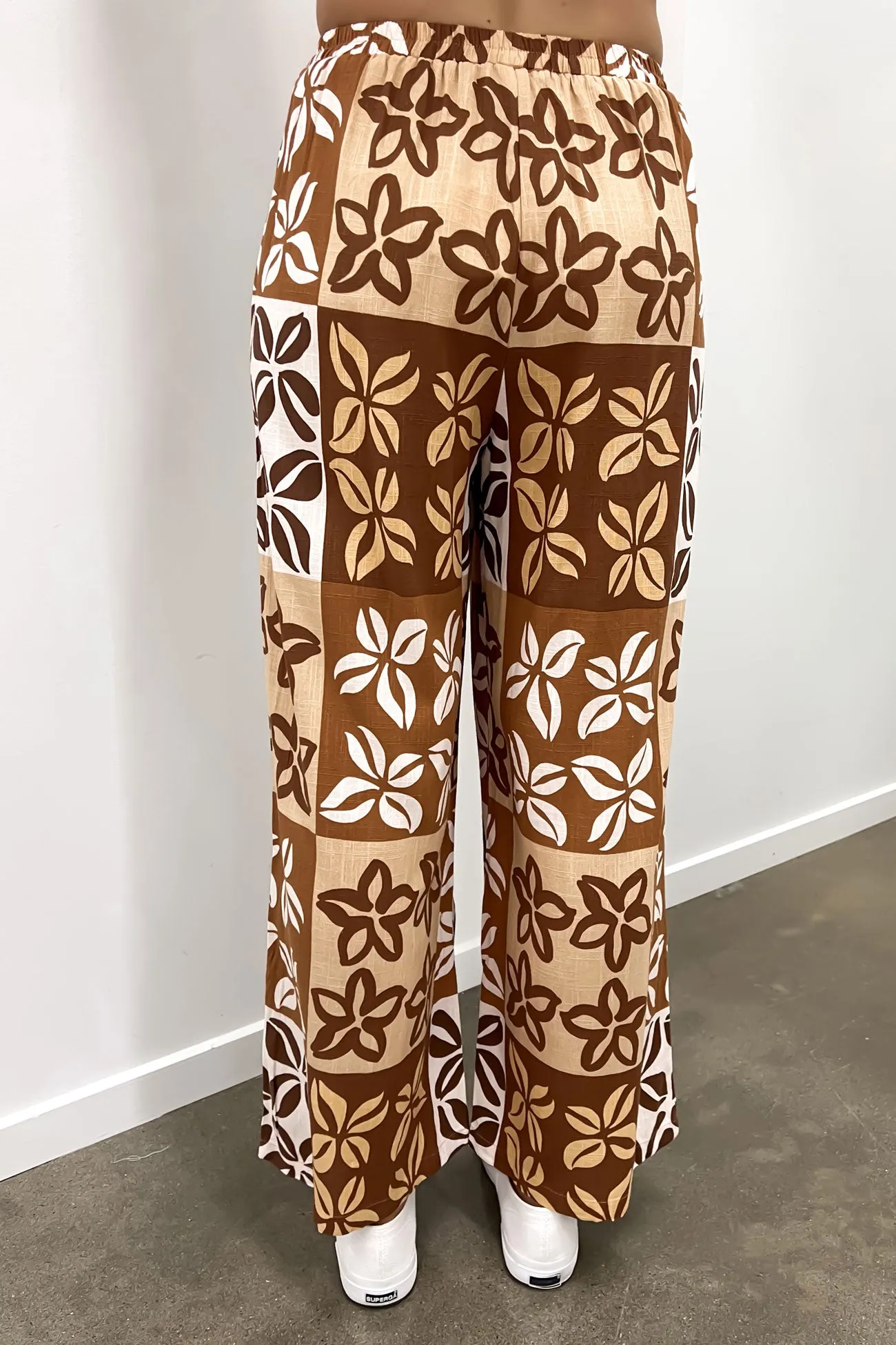 Clara Pant Brown Milan Practical Comfort
