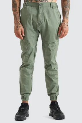 F100 Cargo Jogger Khaki AdjustableWaistband