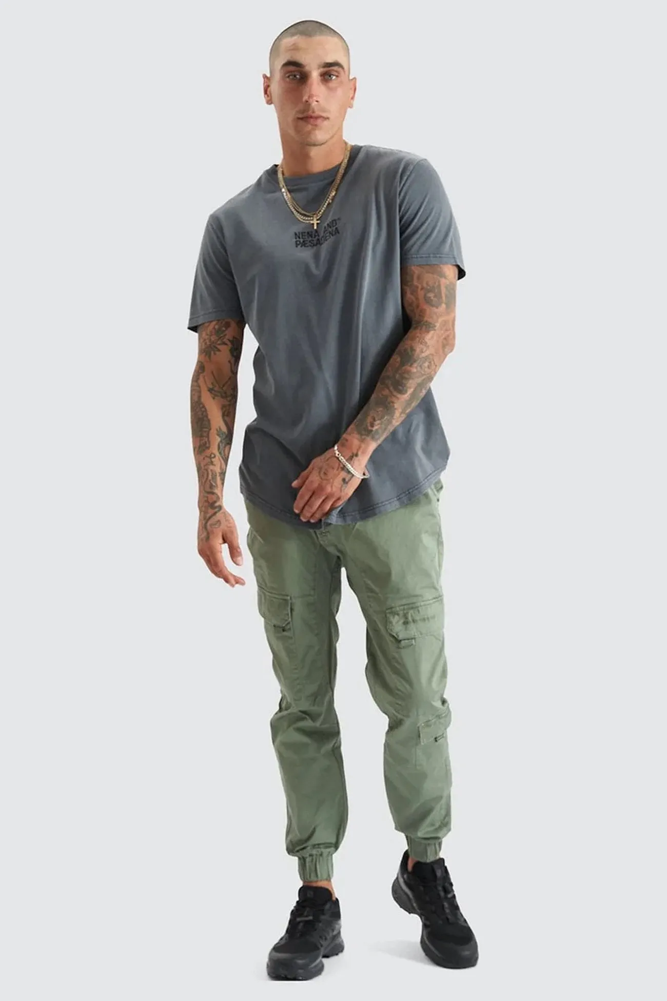 Breathable mesh lining F100 Cargo Jogger Khaki