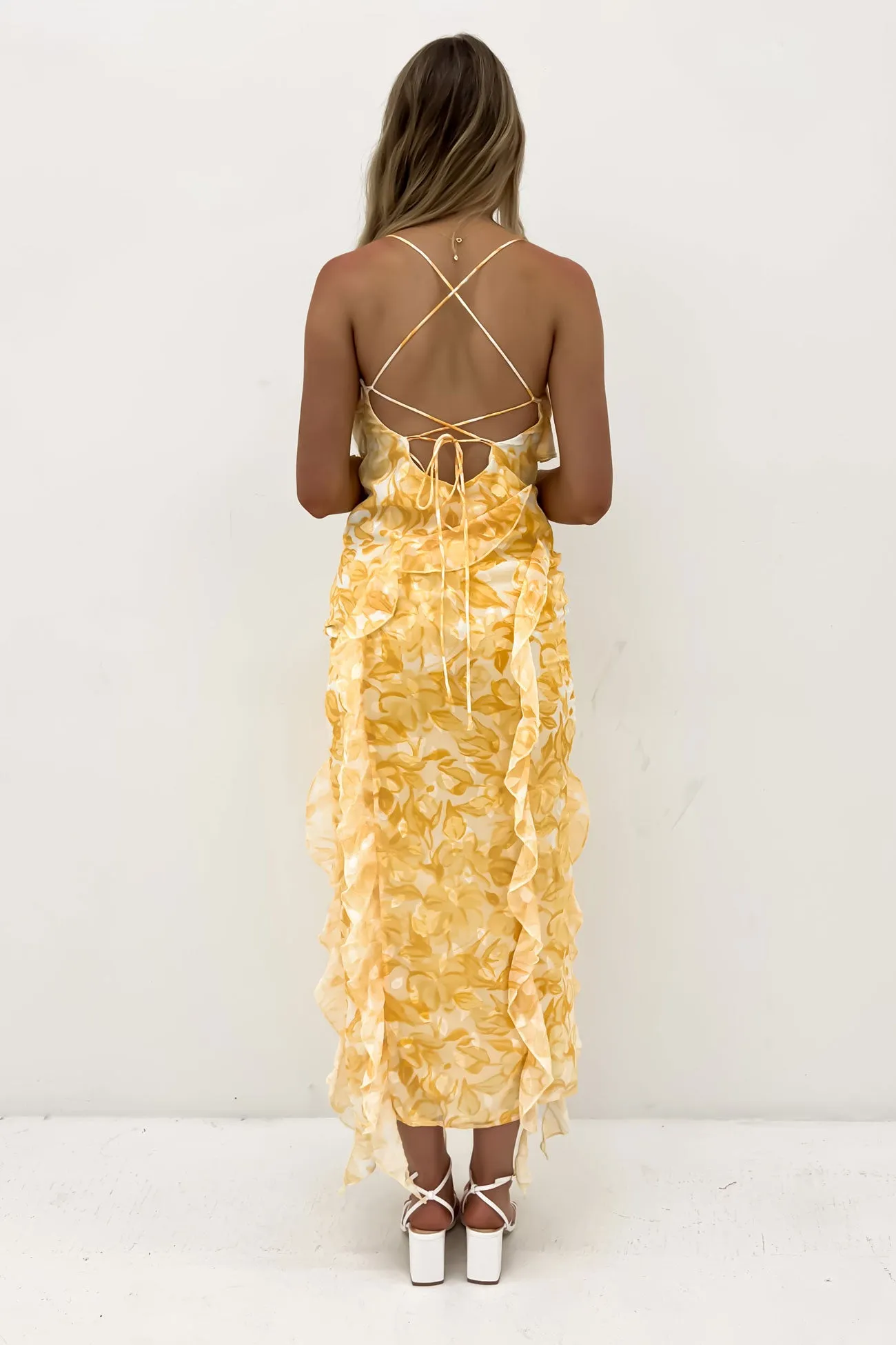 Vibrant Hue Loz Maxi Dress Saffron