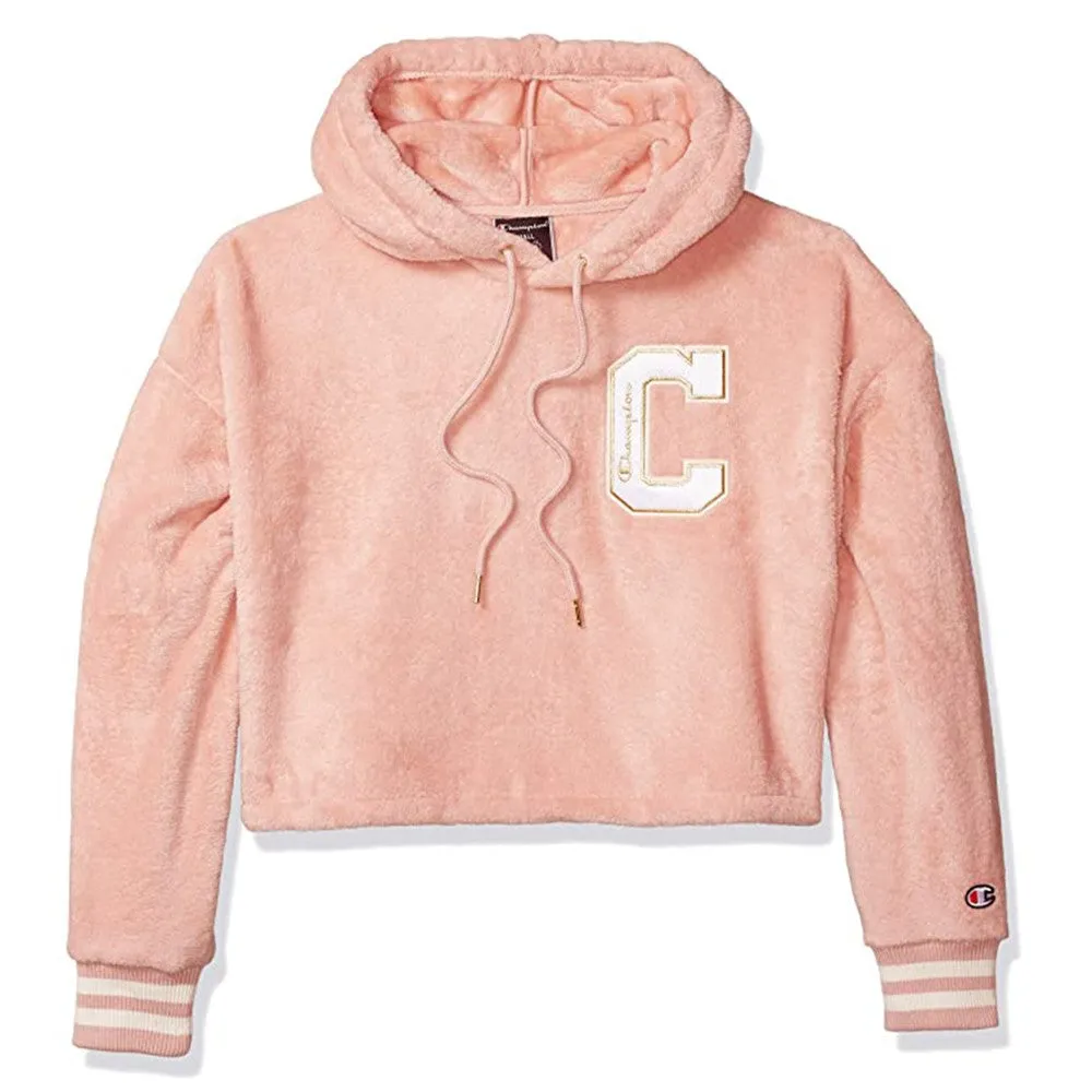 Cropped Hoodie Women Padded collar Non-Stretchable