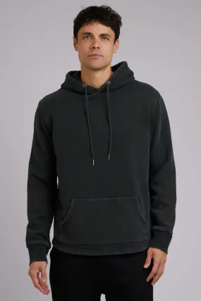 Comfortable Urban Piece Curved Hem Hoody Dark Green