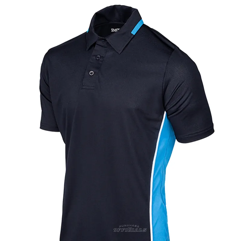 NCAA Softball Men??s Navy Umpire Shirts Classic Collar Non Static Finish