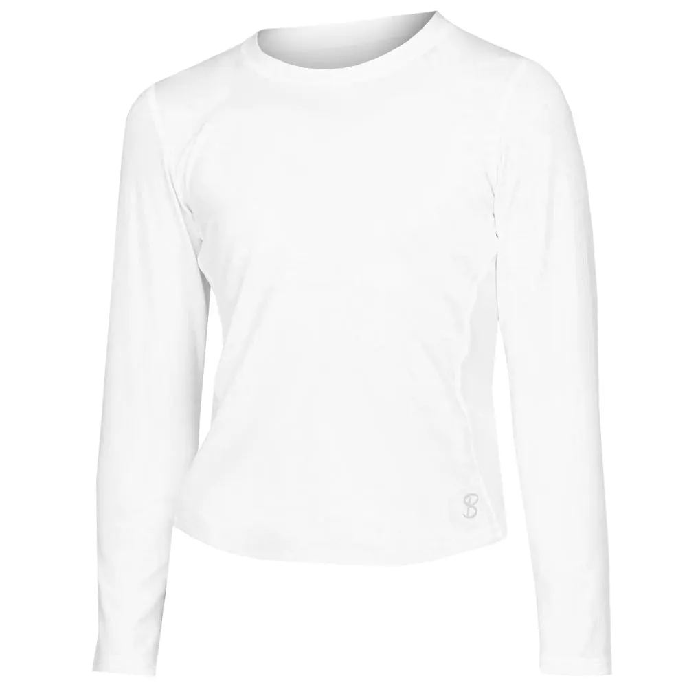 High-Tensile Strength windproof Sofibella Girl's UV Colors New Long Sleeve - White