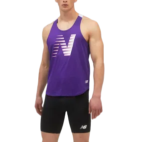 Everyday Trend Breathable Yarn Composition Men's Fast Flight Printed Singlet