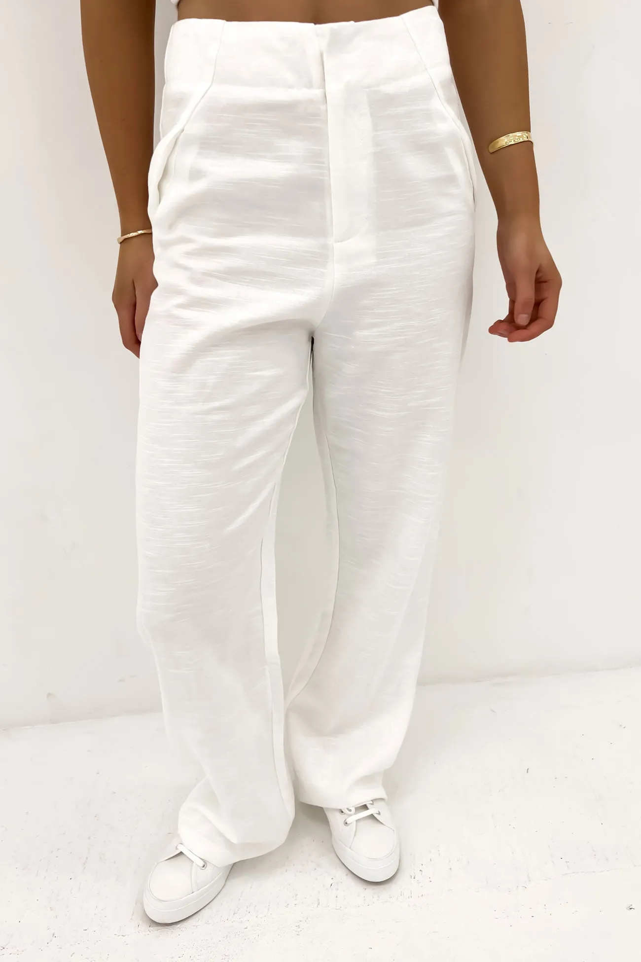 Cyrus Linen Pant White Plus-size option