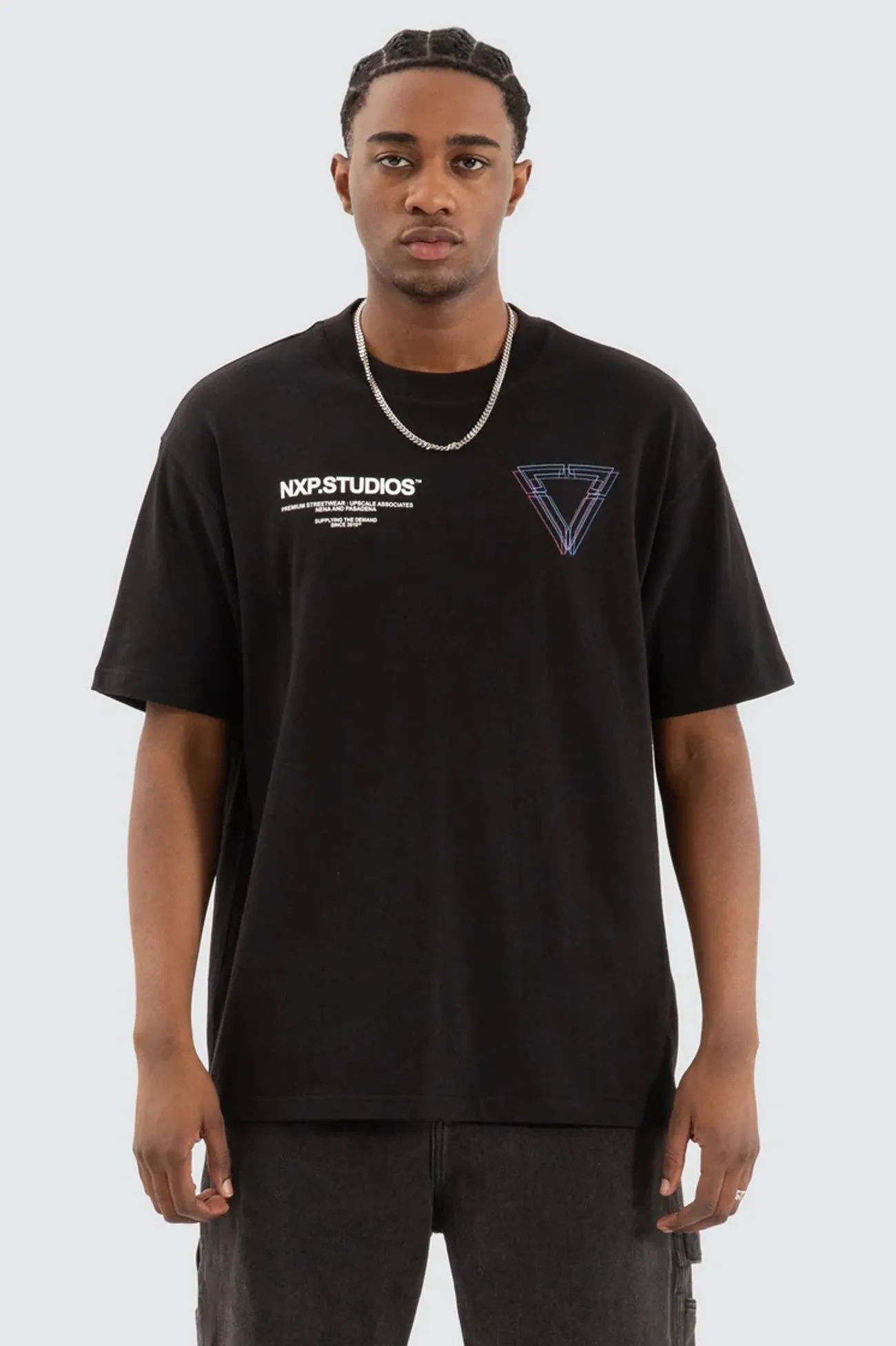 Dagger Box Fit Tee Jet Black Outdoor Fashion Modern Comfort Style