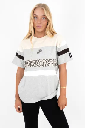 Athletica Panel Box Tee Grey Marle Fit For Movement